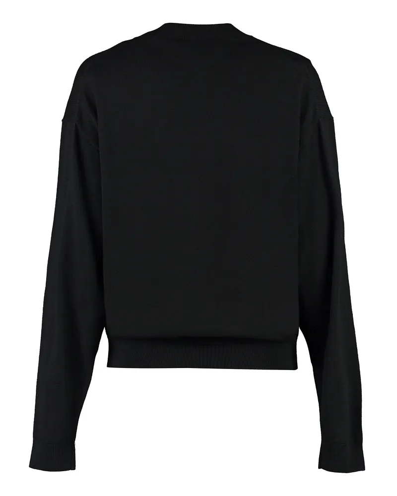 Kenzo Women's Crew-Neck Wool Sweater Black Black