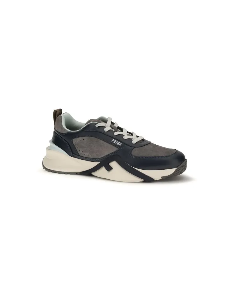 Fendi Men's Multicolor Calf Leather Bos Taurus Athletic Sneakers Multicolor