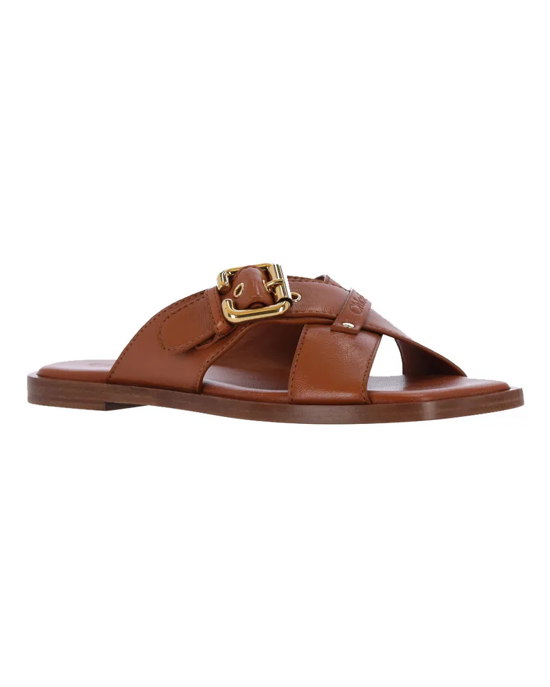 Chloé Women's Chloè Sandals Brown Upper: Leather Lamb Brown