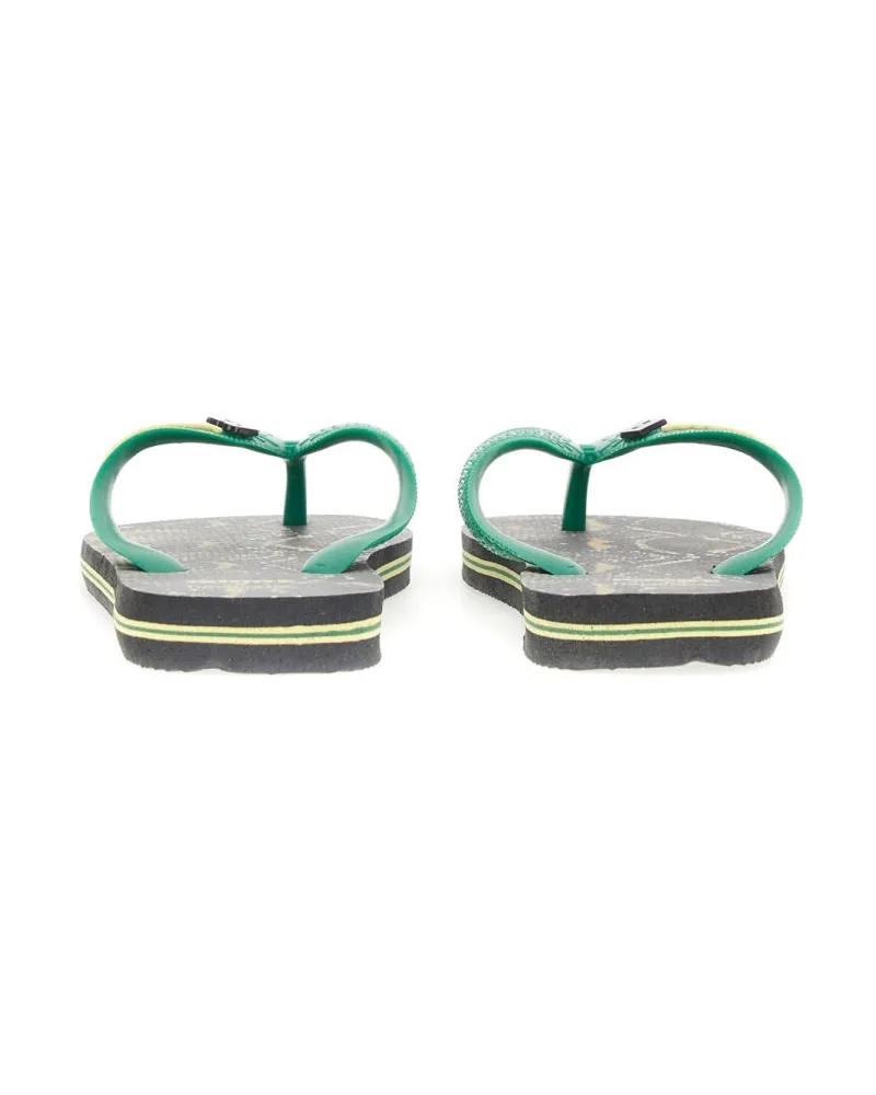ROTATE Birger Christensen Rubber Flip-Flop Sandals — Black Black