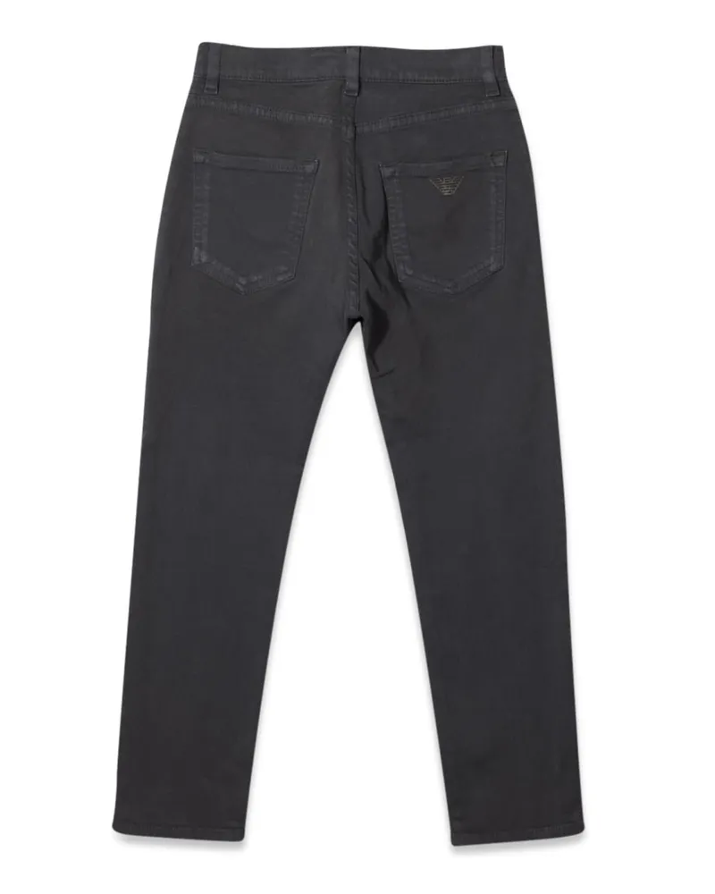 Emporio Armani Cotton Blend Jeans — Black Black