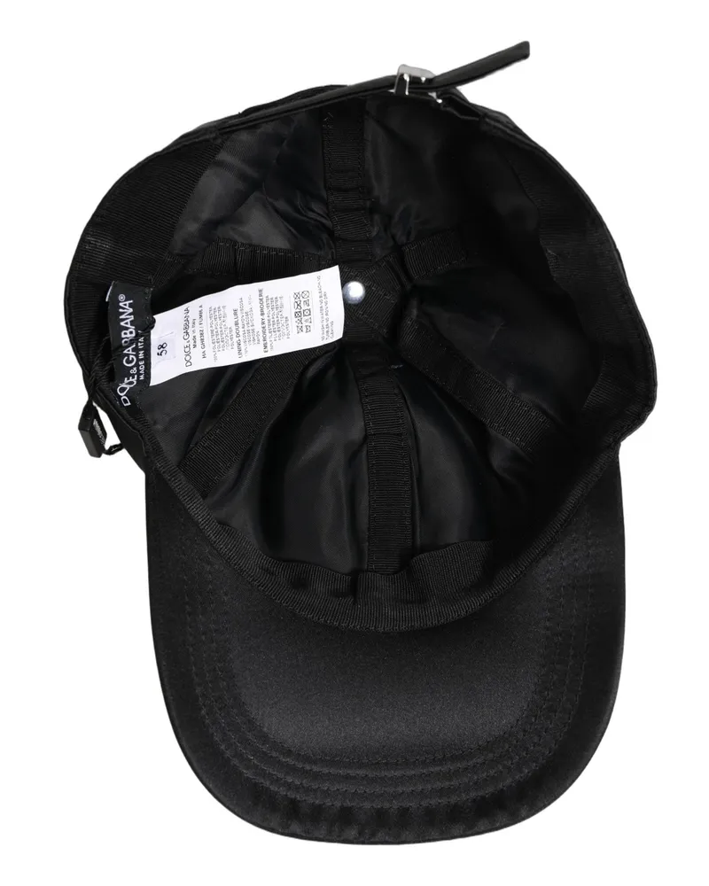 Dolce & Gabbana Men Logo-Embroidered Baseball Cap Black Polyester Black