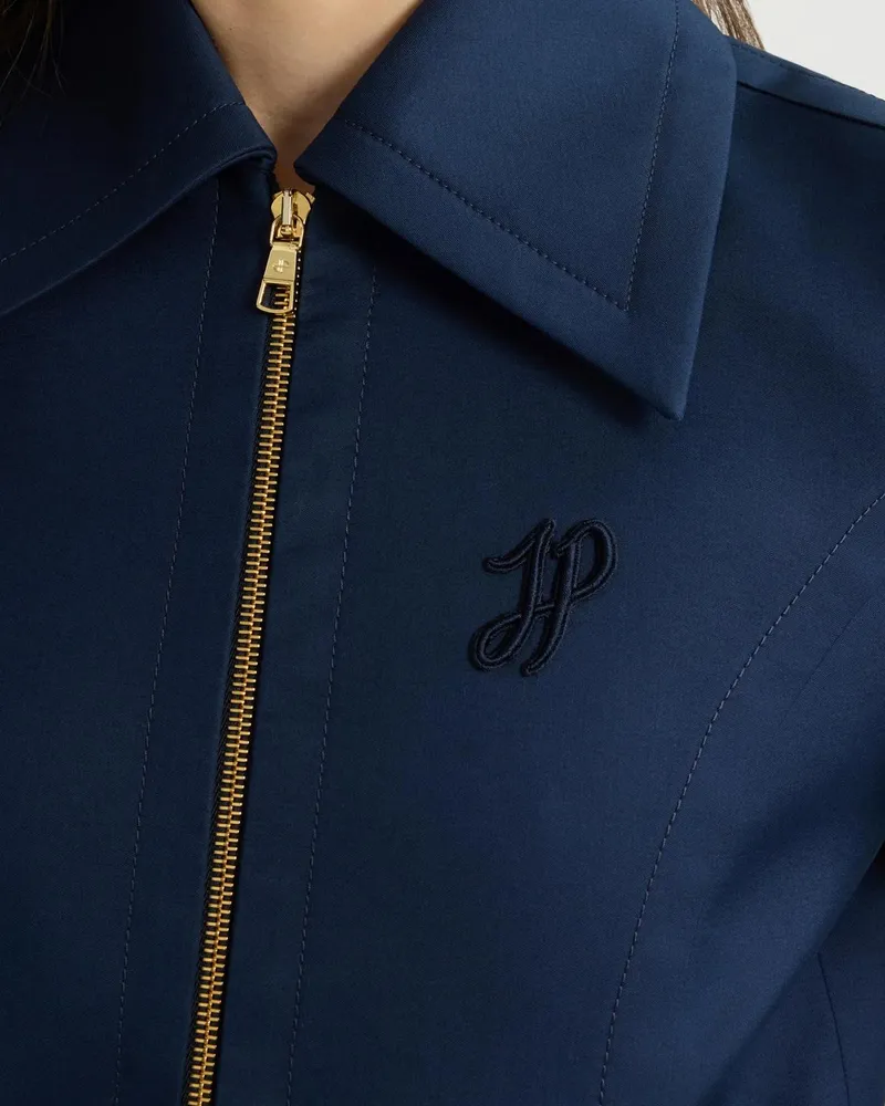 Patou Organic Cotton Twill Jacket — Navy Navy