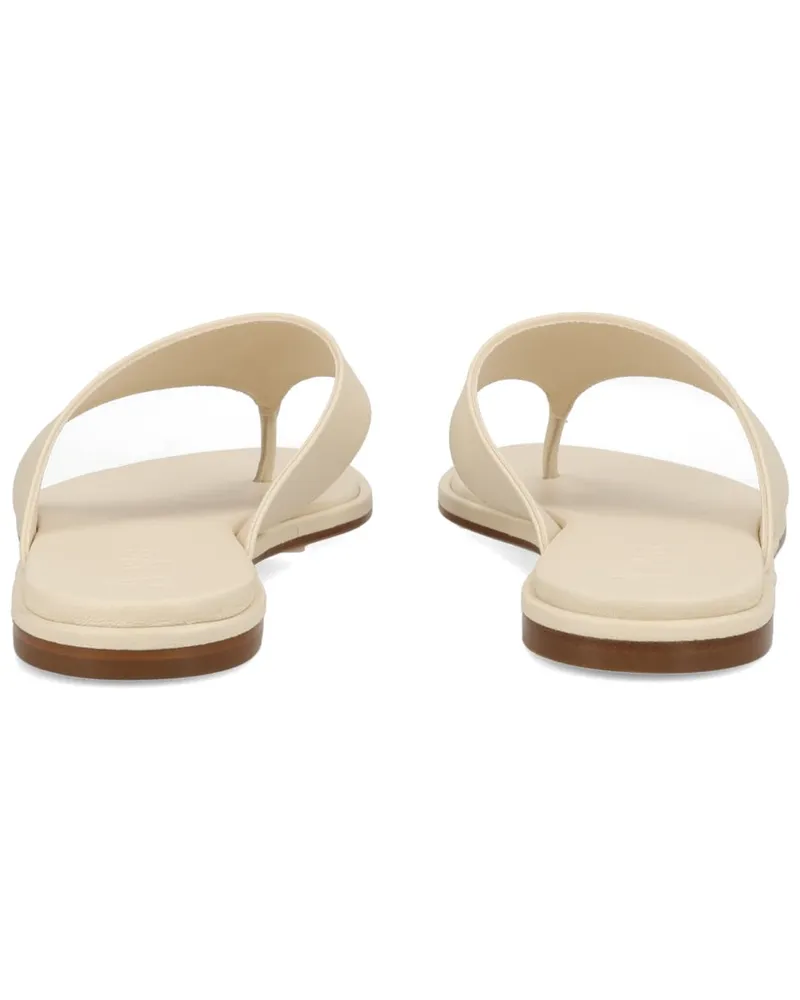 aeyde Leather Thong Thong Sandal — Ivory Ivory