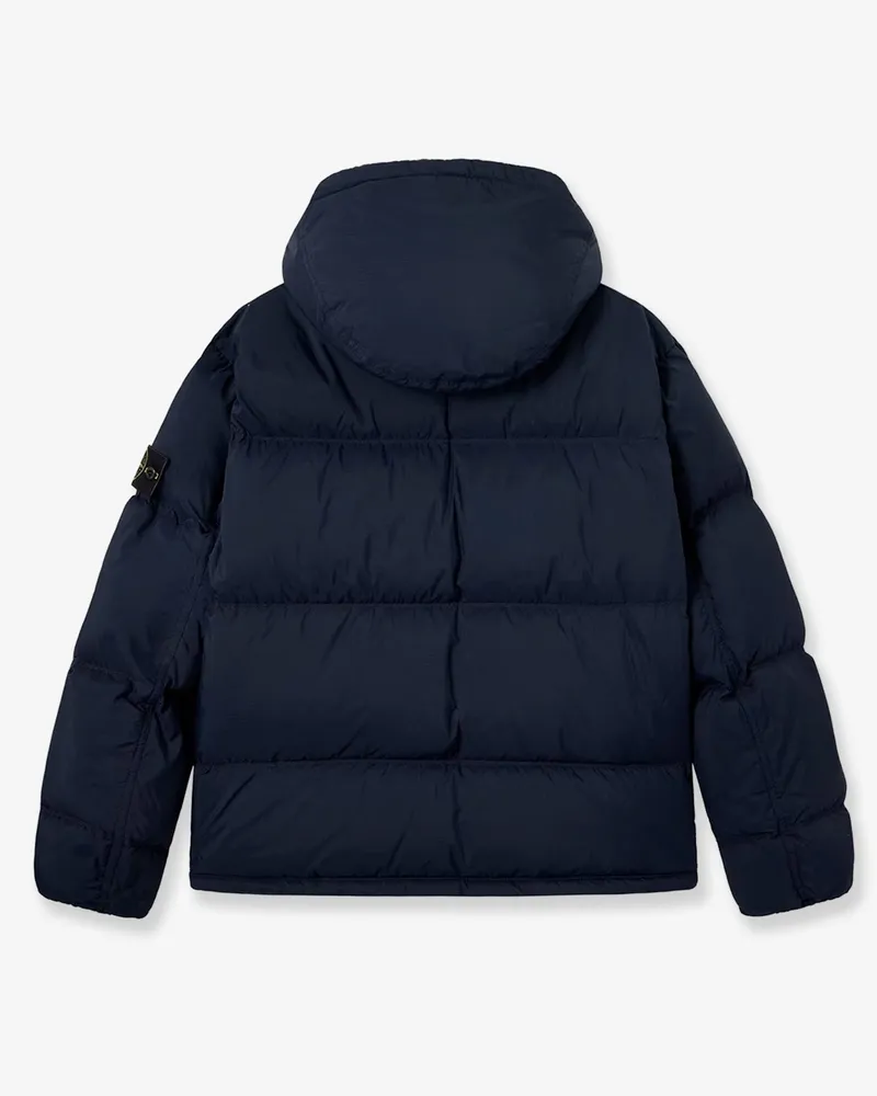 Stone Island Men's Down Jacket Matt Ripstop Cordura Blue Polyamide Navy