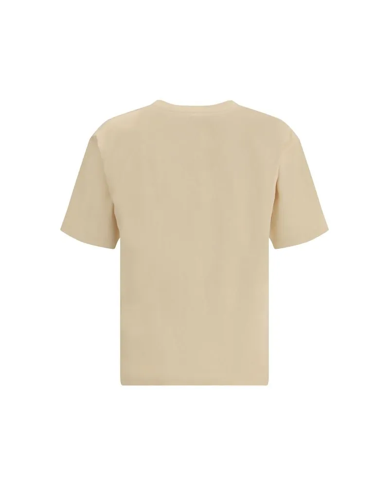 Valentino Garavani Men's Beige Cotton T-Shirt Beige