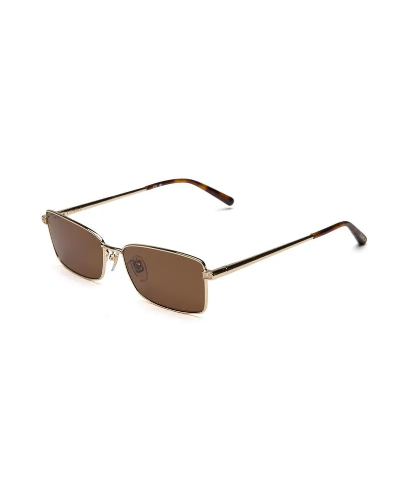 Furla SFUB18 Metal Rectangle Sunglasses — Rose gold Rose
