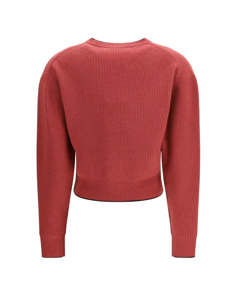 Chloé Women Multicolor Wool Oves Aries Sweatshirt Clothing Red