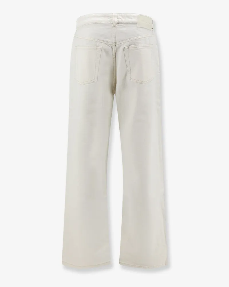 AMI Paris Men's Denim Trousers White Cotton White
