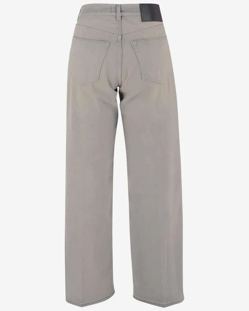 Haikure Women's Cotton Jeans Light Grey Organic Gray