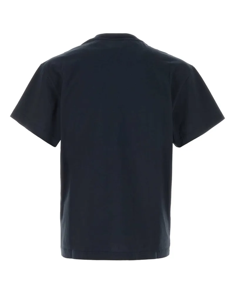 Jil Sander Men Logo-Embroidered Cotton T-Shirt Navy Navy