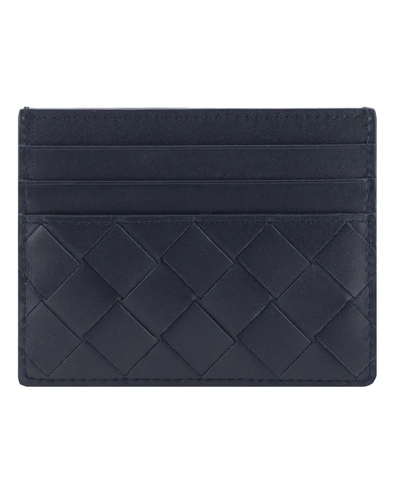 Bottega Veneta Men's Leather Card Holder — Calf Grey Umbrellas Accessory Gray