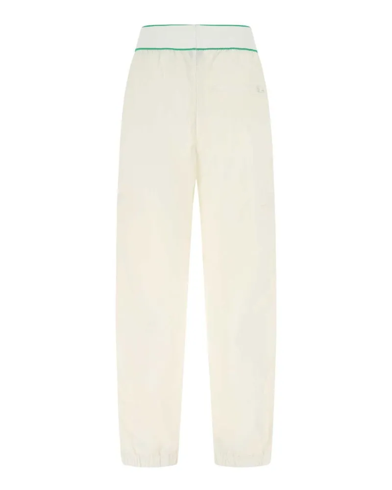 Bottega Veneta Women's Nylon Trousers White White