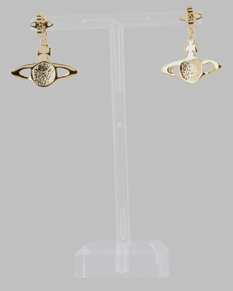 Vivienne Westwood Mini Bas Relief Earrings — Gold Gold