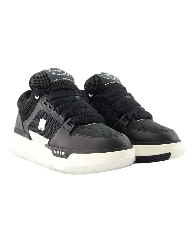 Amiri Men's Ma-1 Sneakers -  Leather Black Calfskin Shoes Black