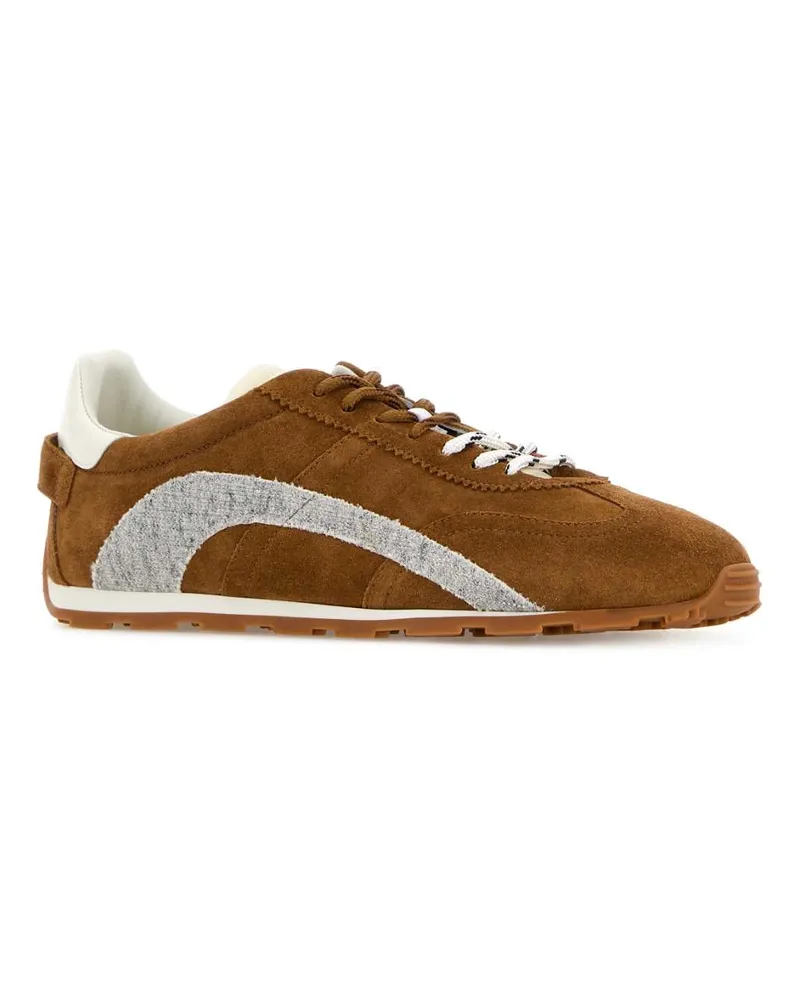 Dsquared2 Men's Brown Suede Dc-642 Sneakers M4239 Brown