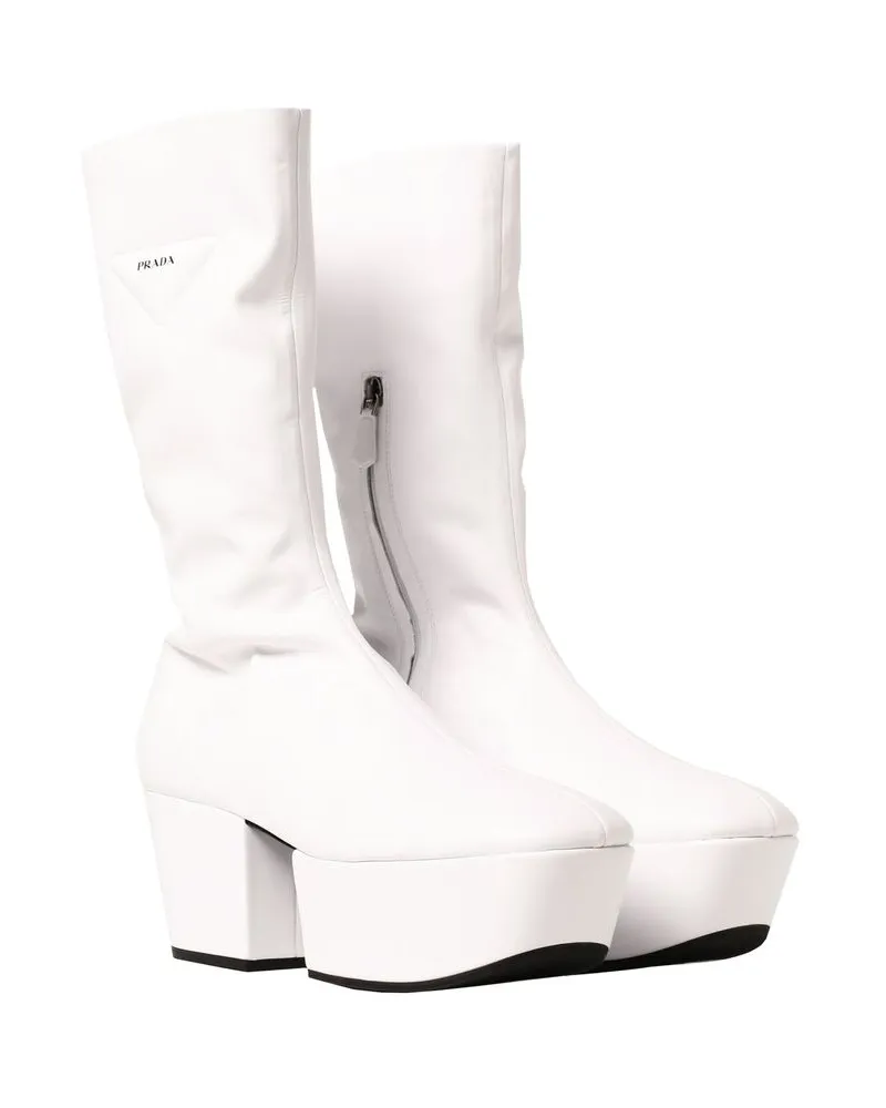 Prada Women's White Polyethylene Boots White