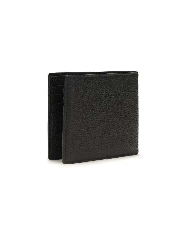Tom Ford Men's Black Calf Leather Bos Taurus Wallet Black