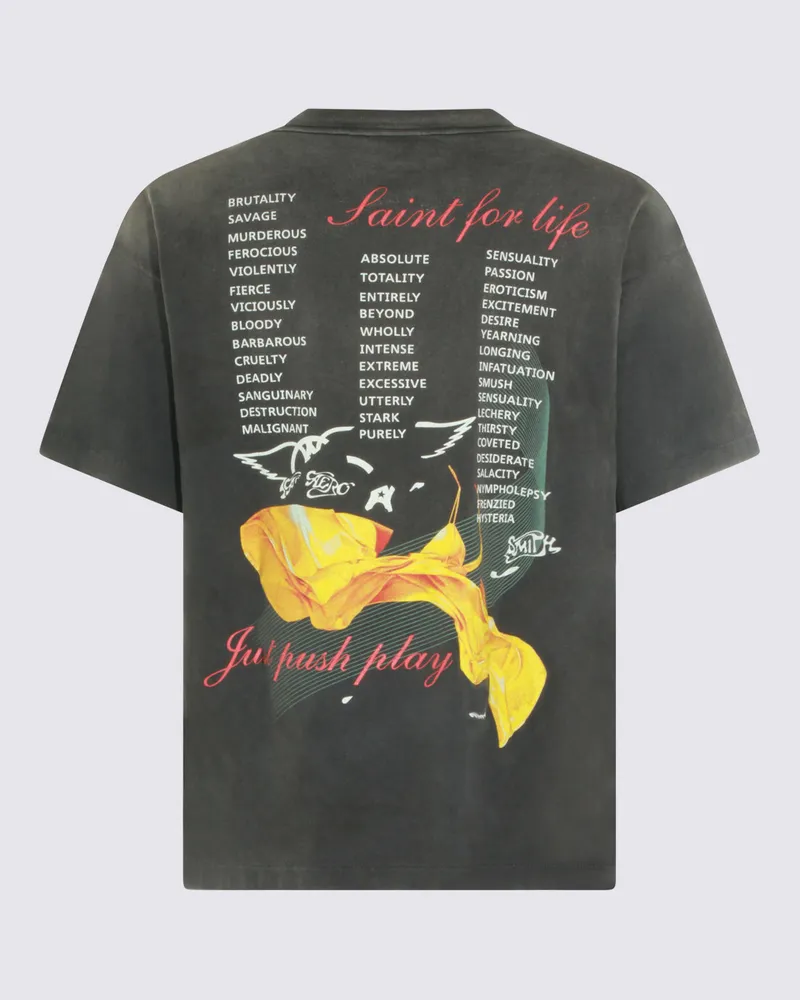 SAINT MXXXXXX Men T-Shirts And Polos Black Black