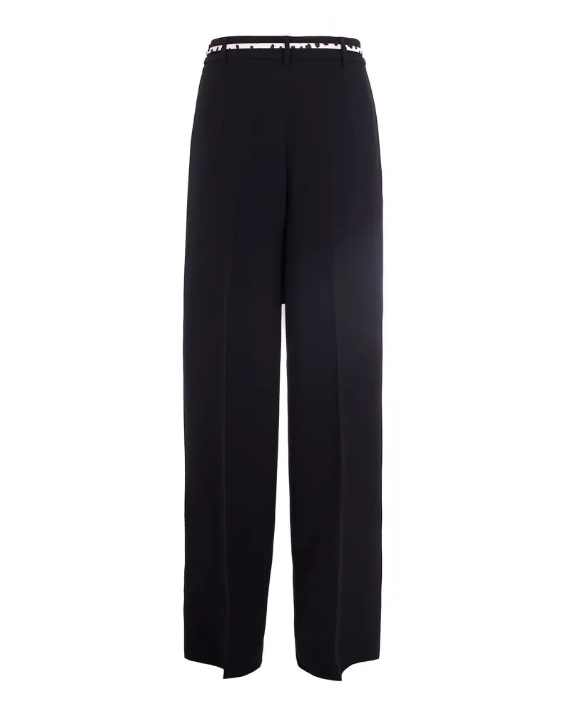 Max Mara Women's Trousers Corvino Black Triacetate Black