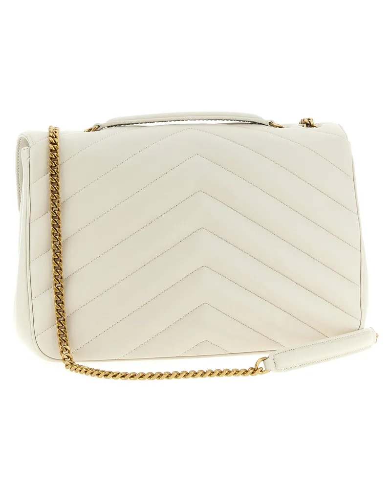 Saint Laurent Loulou Shoulder Bag — Cream Cream