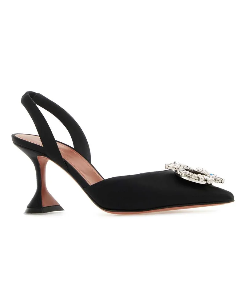 Amina Muaddi Black Scarpe Con Tacco High Heel Shoes Black