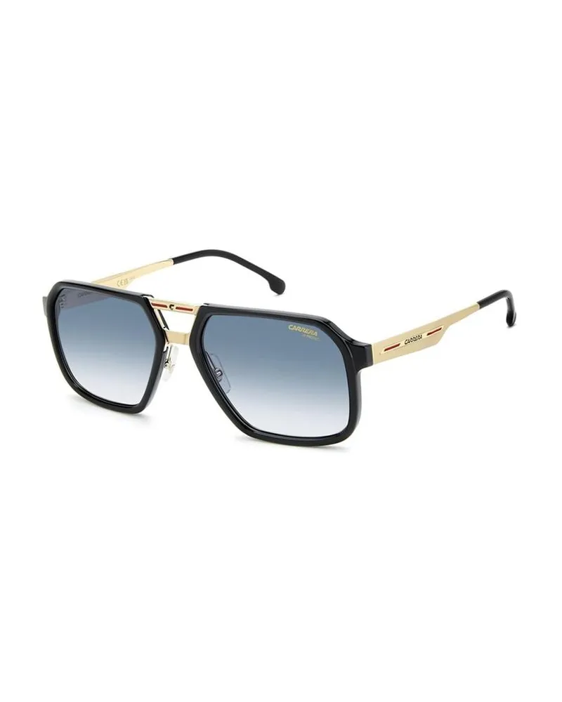 Carrera Men's Sunglasses Black Gold Acetate Black