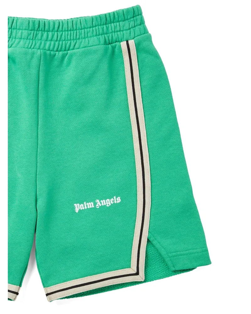 Palm Angels Patrack Jogger Shorts — Green Green
