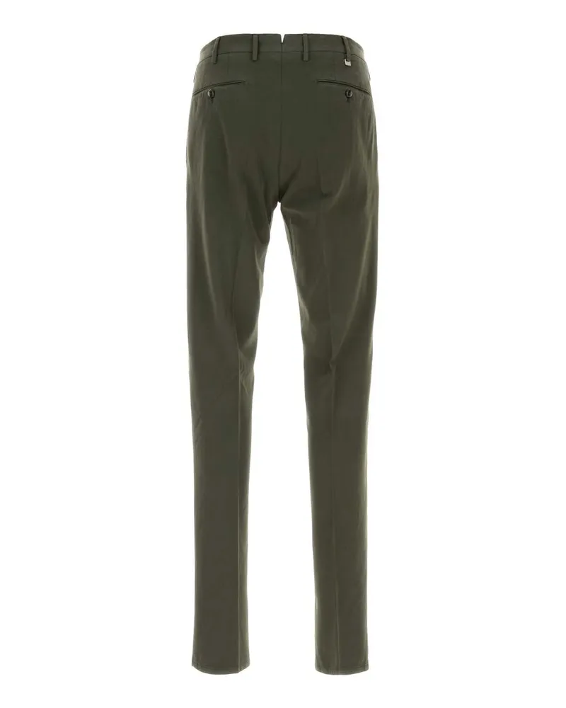 PT TORINO Stretch Cotton Blend Trousers — Green Green