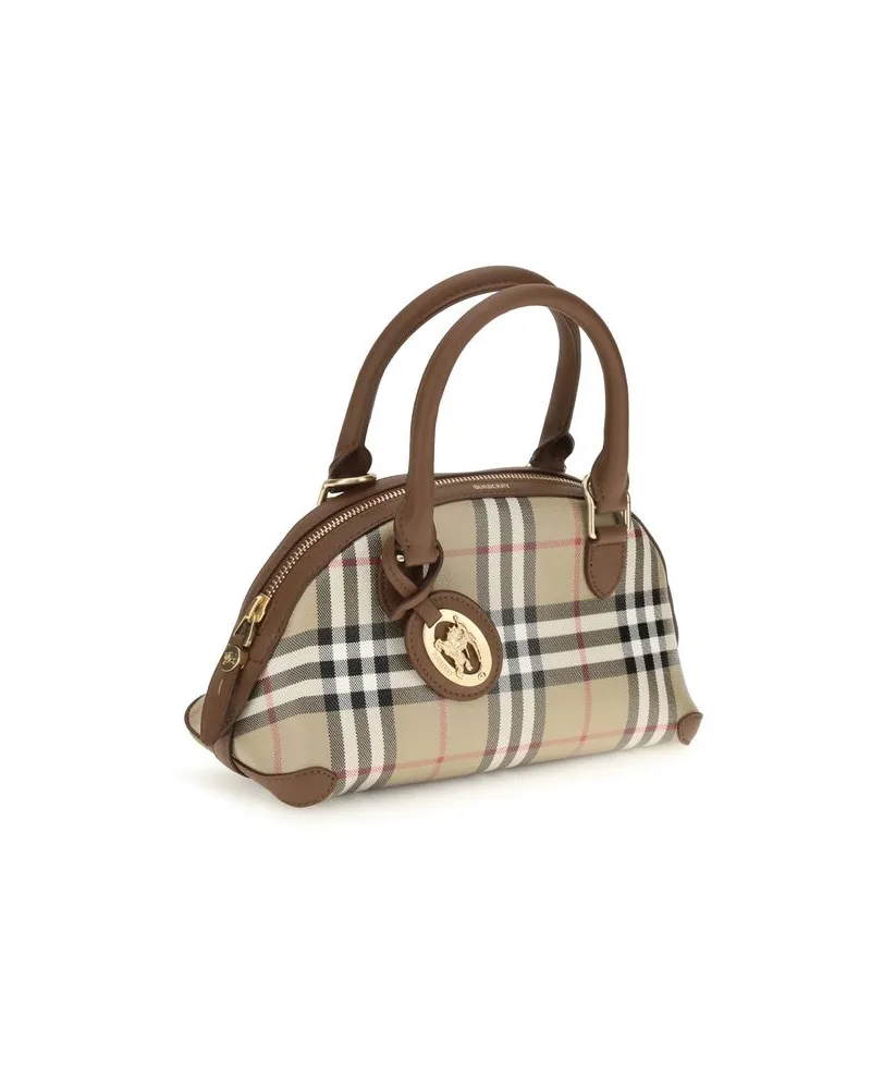 Burberry Women's Beige Canvas Handbag Bag Beige
