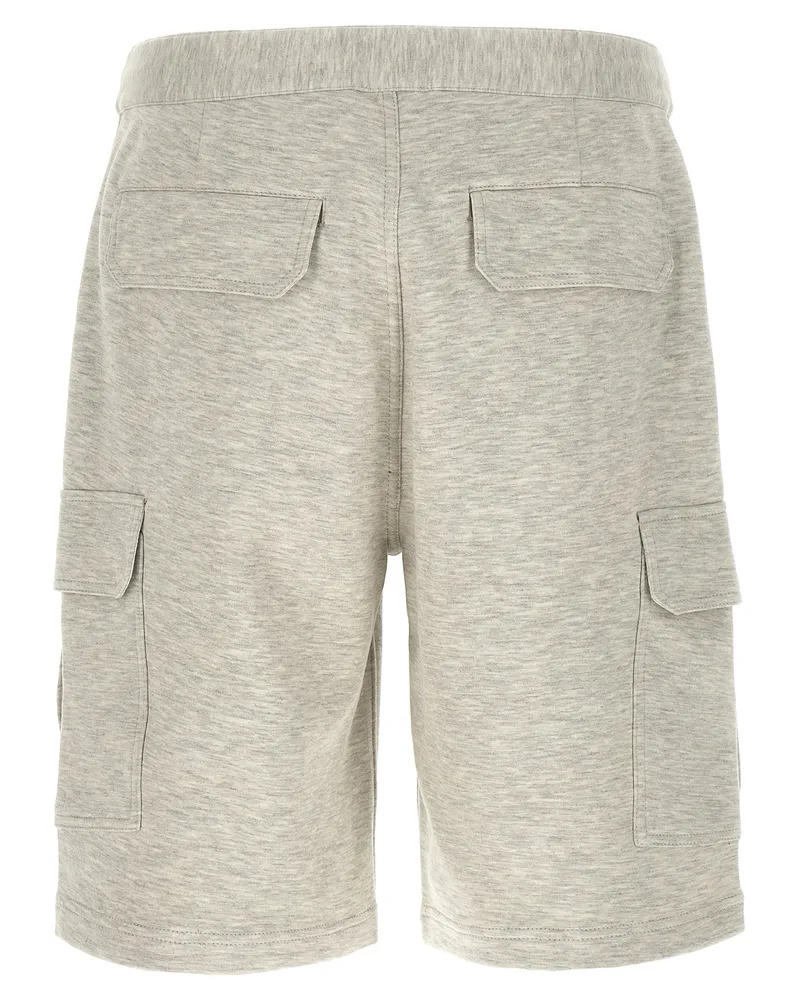 Brunello Cucinelli Men's Gray Cotton Bermuda Shorts Gray