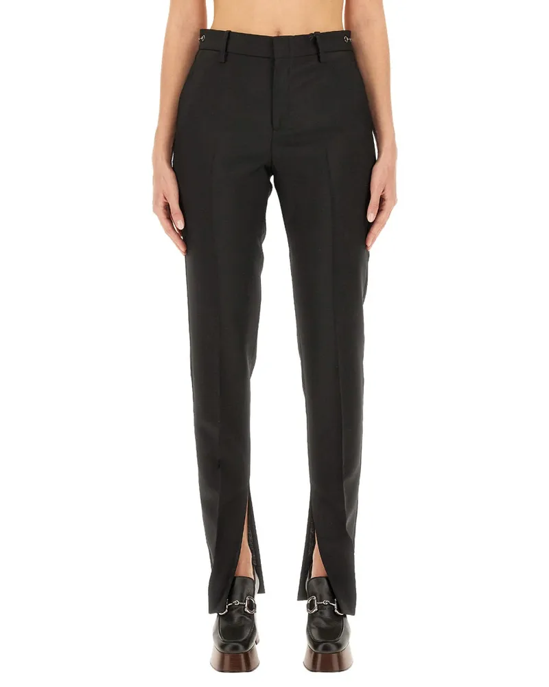 Gucci Mohair Wool Trousers — Black Black