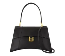 Hourglass Top Handle Bag — Black
