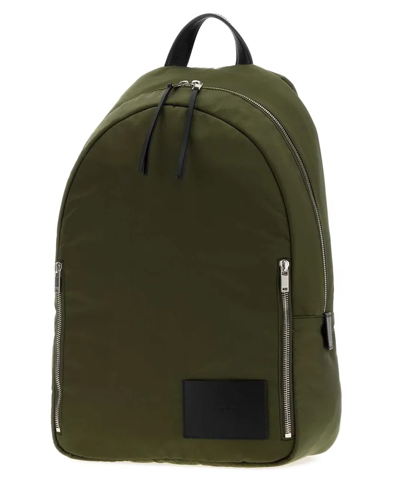Jil Sander Men's Olive Green Fabric Urban Backpack 310 Zaini Green