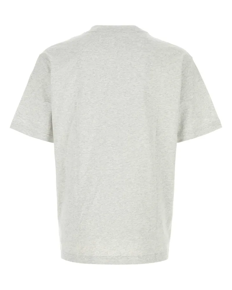 New Balance Men's Melange Grey Cotton T-Shirt Ashheather Exterior Gray
