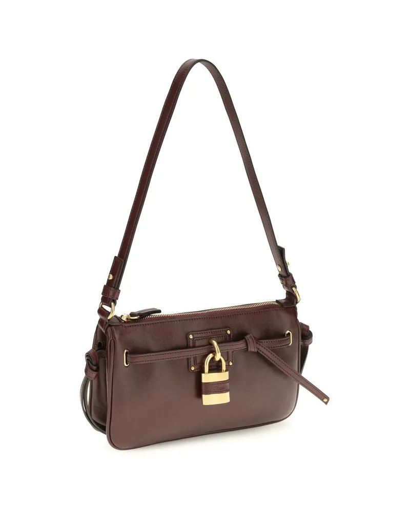 Chloé Paddington Sling Mini Calfskin Leather Shoulder Bag — Bordeaux Bordeaux