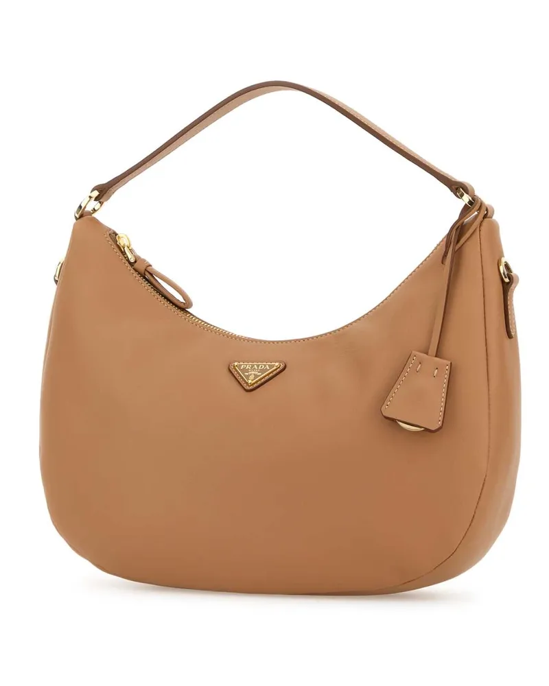 Prada Women's Camel Leather Handbag Naturale Borse A Mano Bag Camel