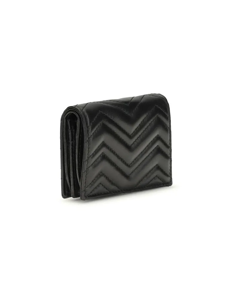 Gucci Women's Black Lamb Ovis Aries Wallet Black