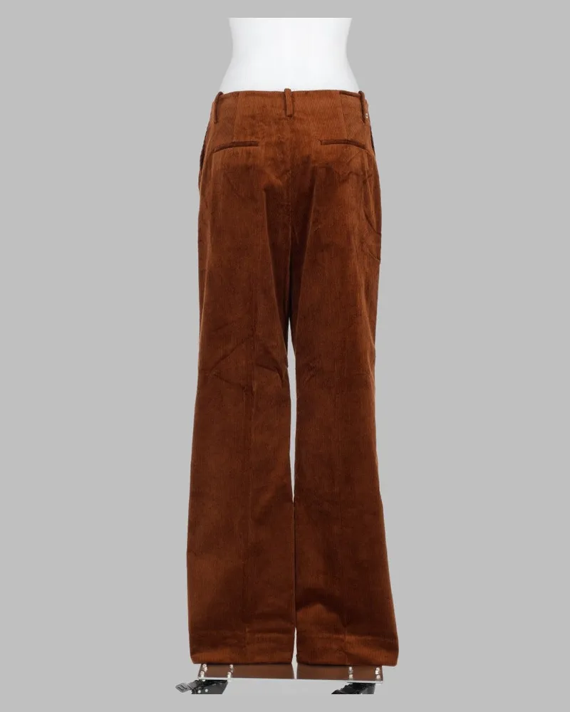 Ganni Corduroy Trousers — Brown Brown