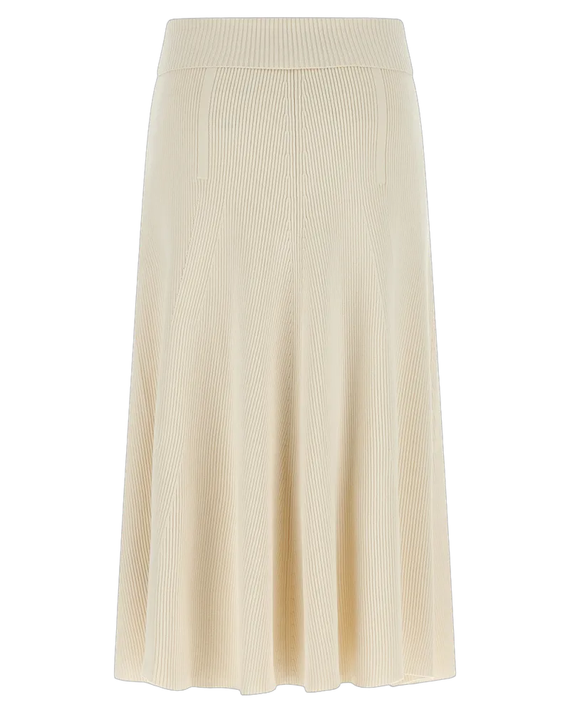 Zimmermann Women's Beige Viscose Midi Skirt Beige