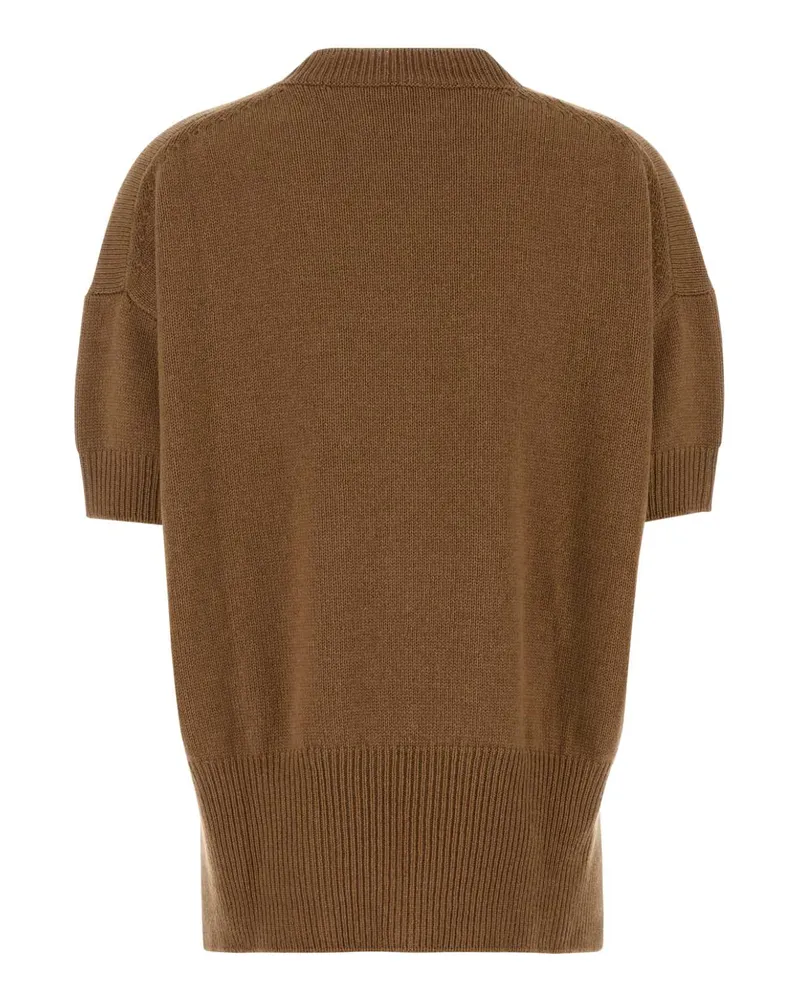 Jil Sander Women Camel Cashmere Sweater Sandstone Maglieria Beige