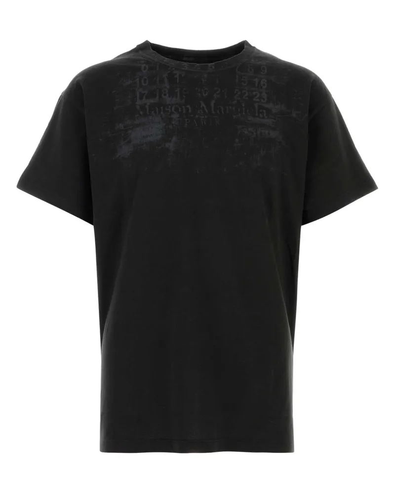 Maison Margiela Carbon Exterior: Cotton T-Shirt T-shirts And Polos Black