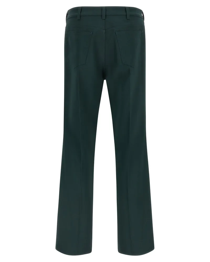 Marni Technical Twill Trousers — Dark Green Dark
