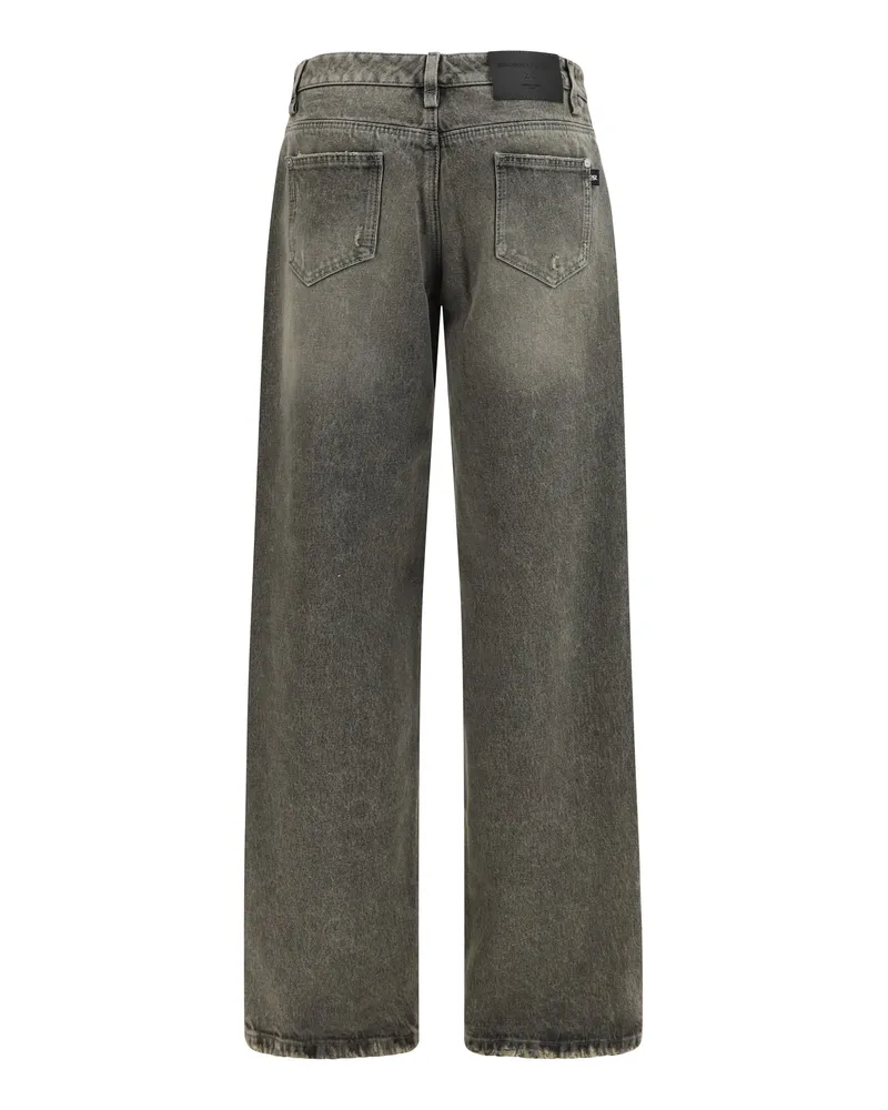 Ermanno Scervino Women's Baggy Jeans Jet Black Cotton Jet