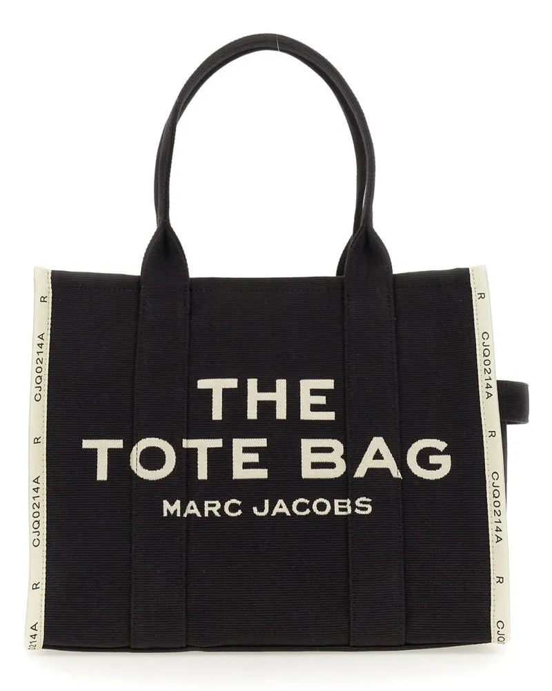 Marc Jacobs Jacquard Cotton-Blend Tote Bag — Black Black