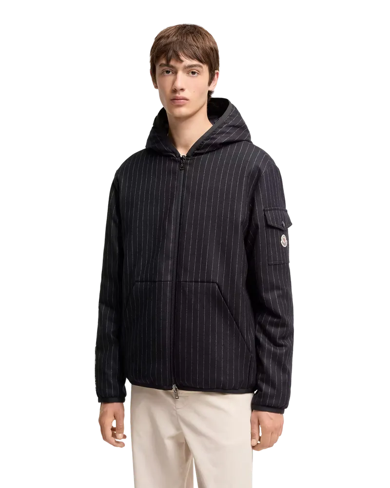 Moncler Men's Doudoune Longue Ceze Bleu Marine Blue Jacket Navy