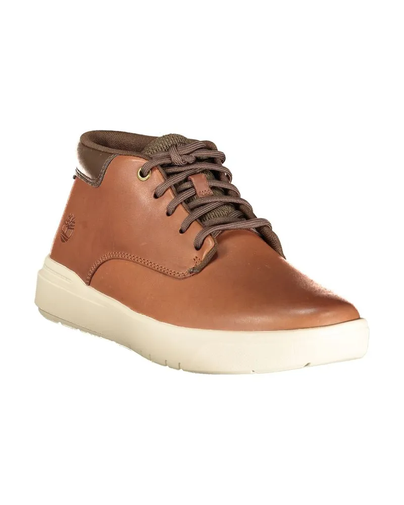 Timberland Lace-Up Leather Boot — Brown Brown