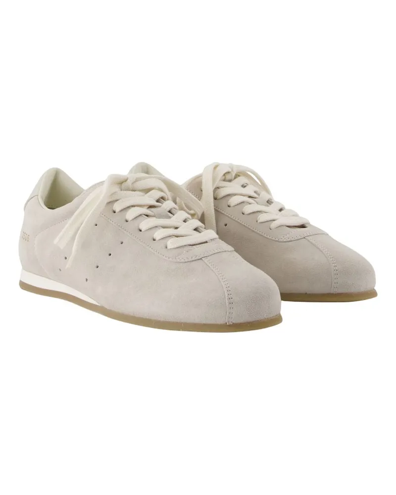 Common Projects Women's Driving Shoe Sneakers -  Leather White Calfskin White