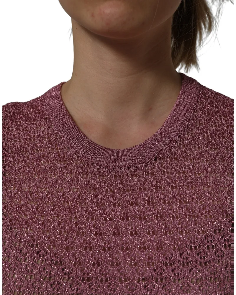 Dolce & Gabbana Sheer Mesh Tank Top — Pink Pink