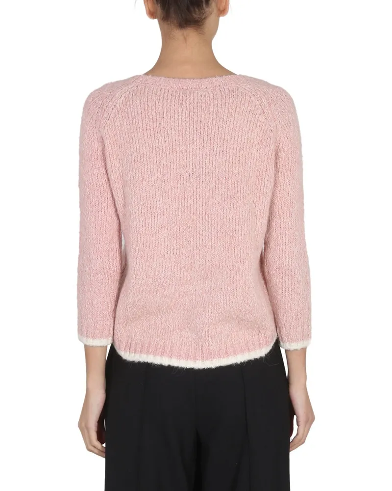 ASPESI Alpaca Blend Sweater — Pink Pink